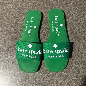 Kate Spade Vibrant Green Slide Sandals